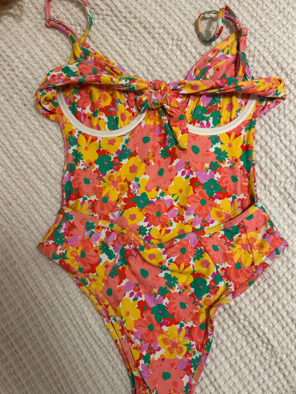 For Love And Lemons One-piece Floral Baiting Suit - Picture 3 of 4